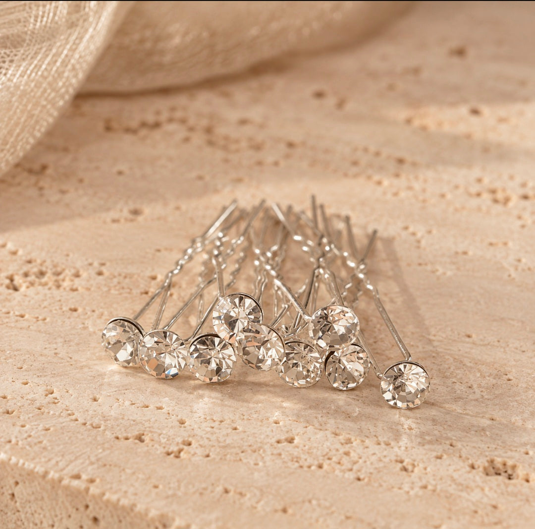 Crystal Hair Pins