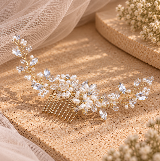 Ariala Gold Hair Comb
