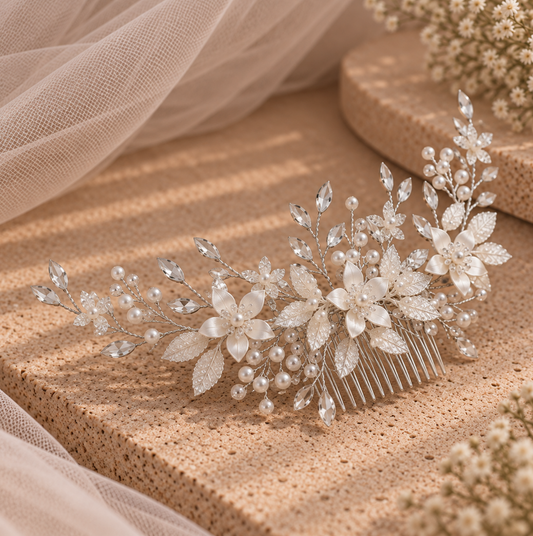 Julia Silver Hair Comb