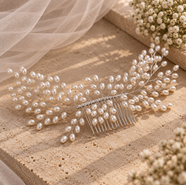 Liana Silver Hair Comb