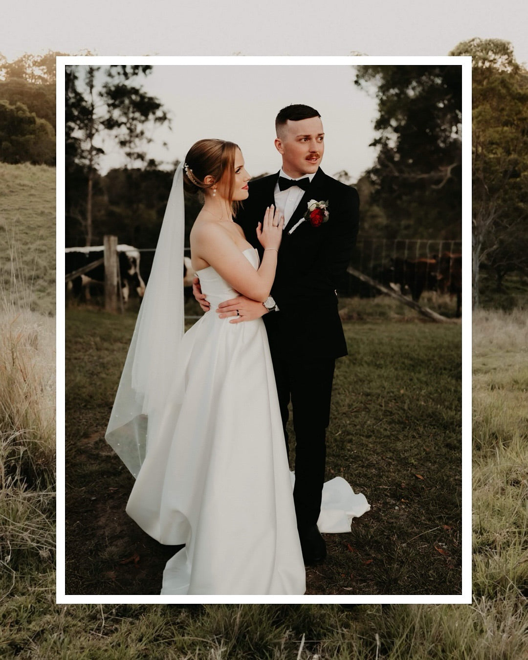 300cm Cathedral Pearl Veil with Blusher
