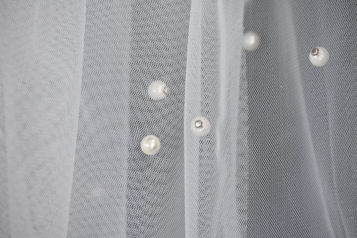 300cm Pearl Bridal Wings (Cathedral Length)