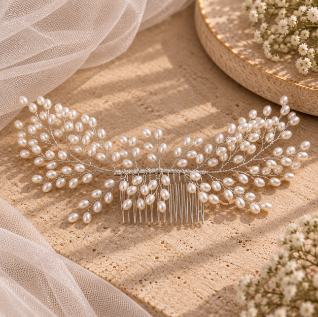 Liana Silver Hair Comb